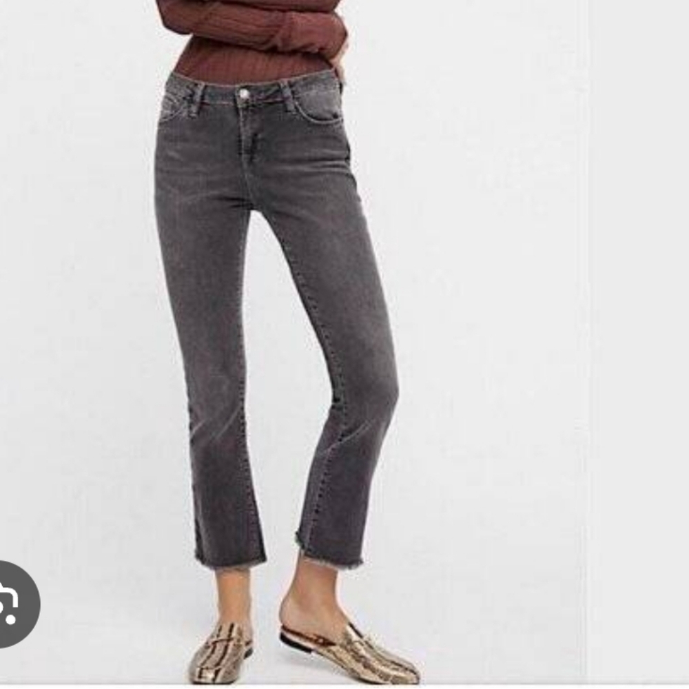 Free People Straight Crop Jeans